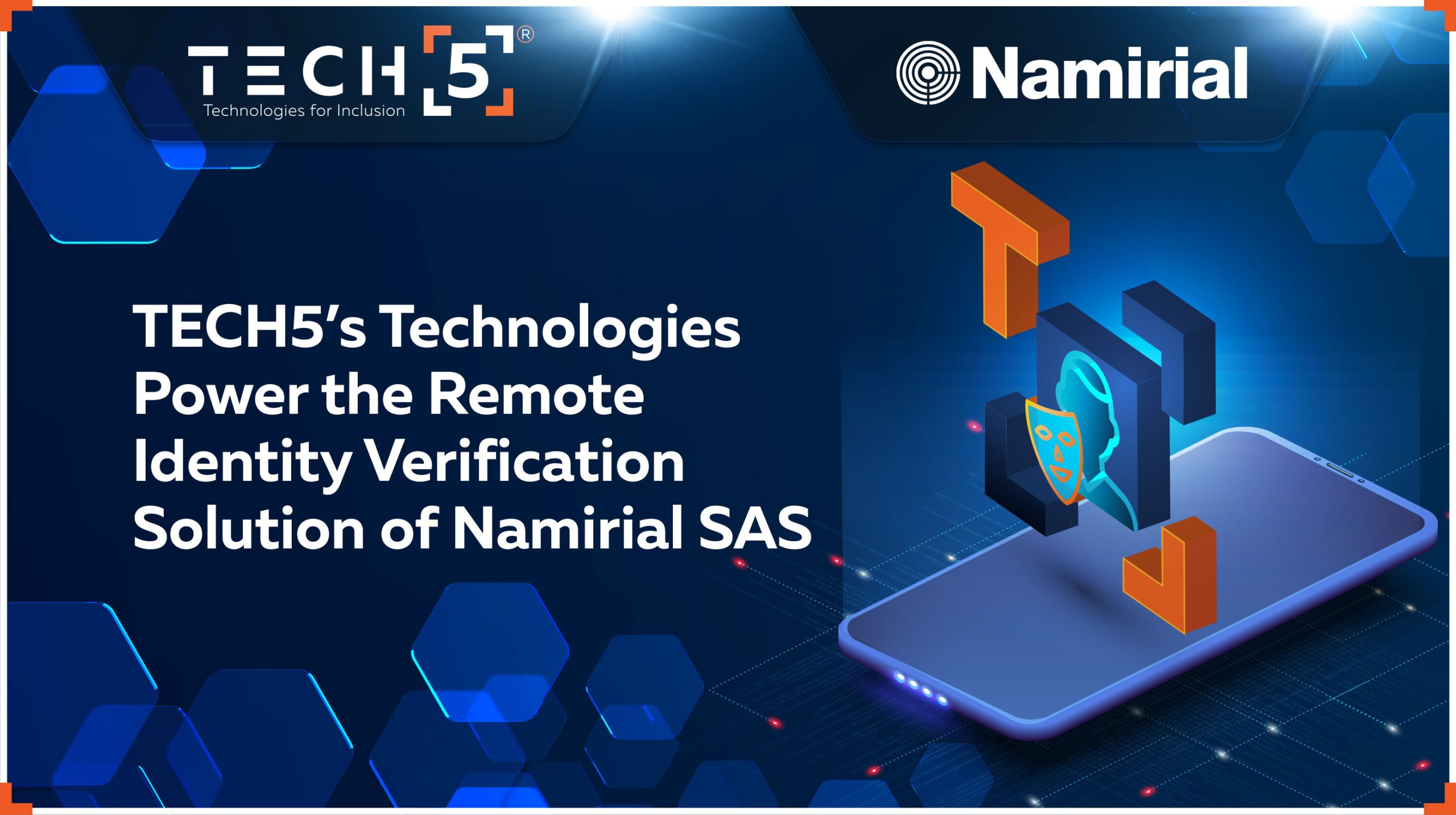 TECH5’s technologies power the remote identity verification solution of namirial SAS
