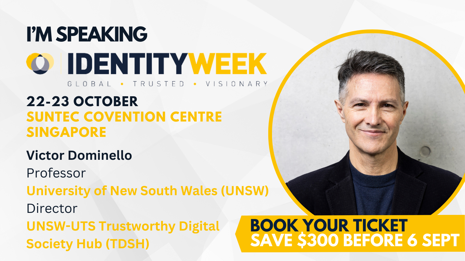 Former Australian Minister for Digital, Victor Dominello, announced as chair of IDW Asia 2024!