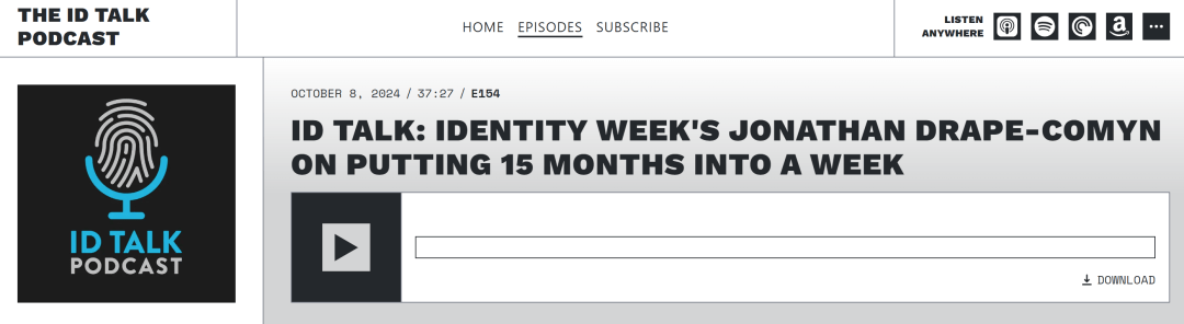 ID Talk: Identity Week’s Jonathan Drape-Comyn on putting 15 months into a week