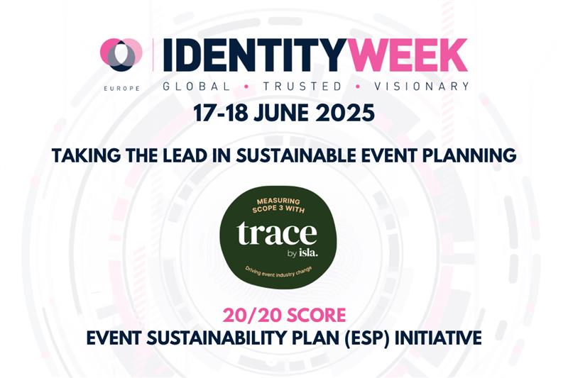 Identity Week Europe achieves perfect sustainability score